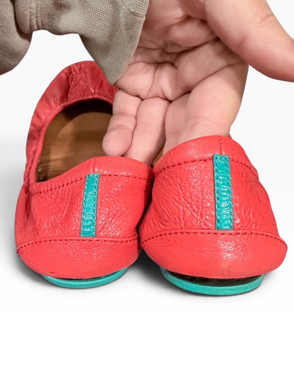 Tieks Poppy Leather Ballet Flats Size 9 - Picture 5 of 6